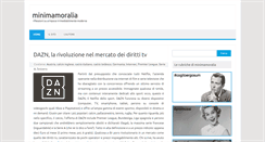 Desktop Screenshot of minimamoralia.it